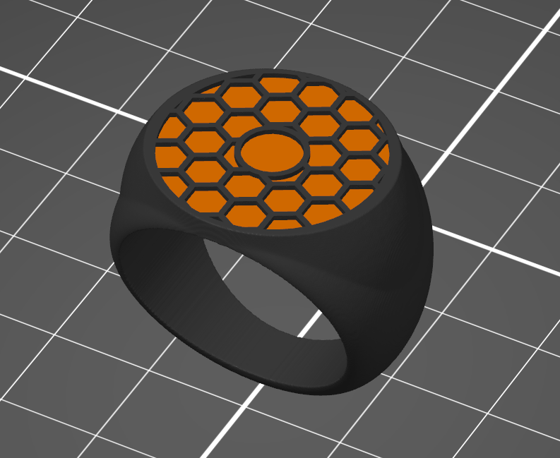 Miniatura 3 do modelo 3D Prusament Signet Ring