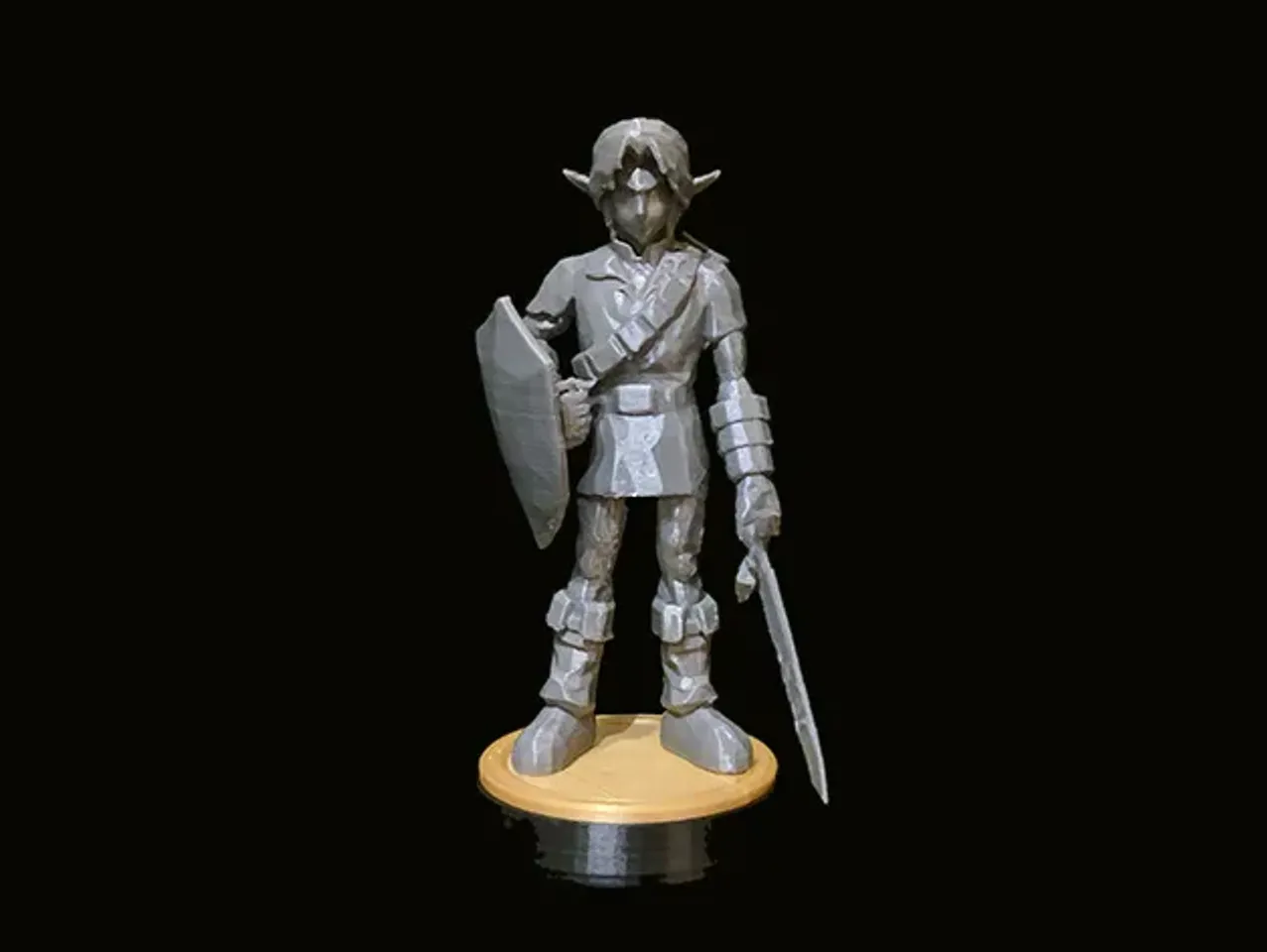 Zelda Ocarina Of Time Young Link - 3D PRINTABLE STATUE | 3D Print Model