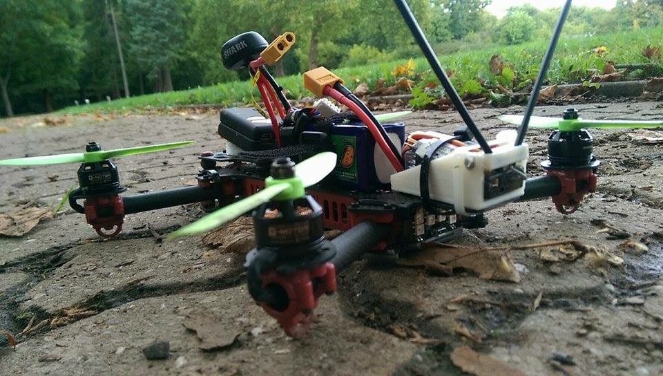 Foldable receiver mount Futaba R3008SB (e.g. for the Vortex)