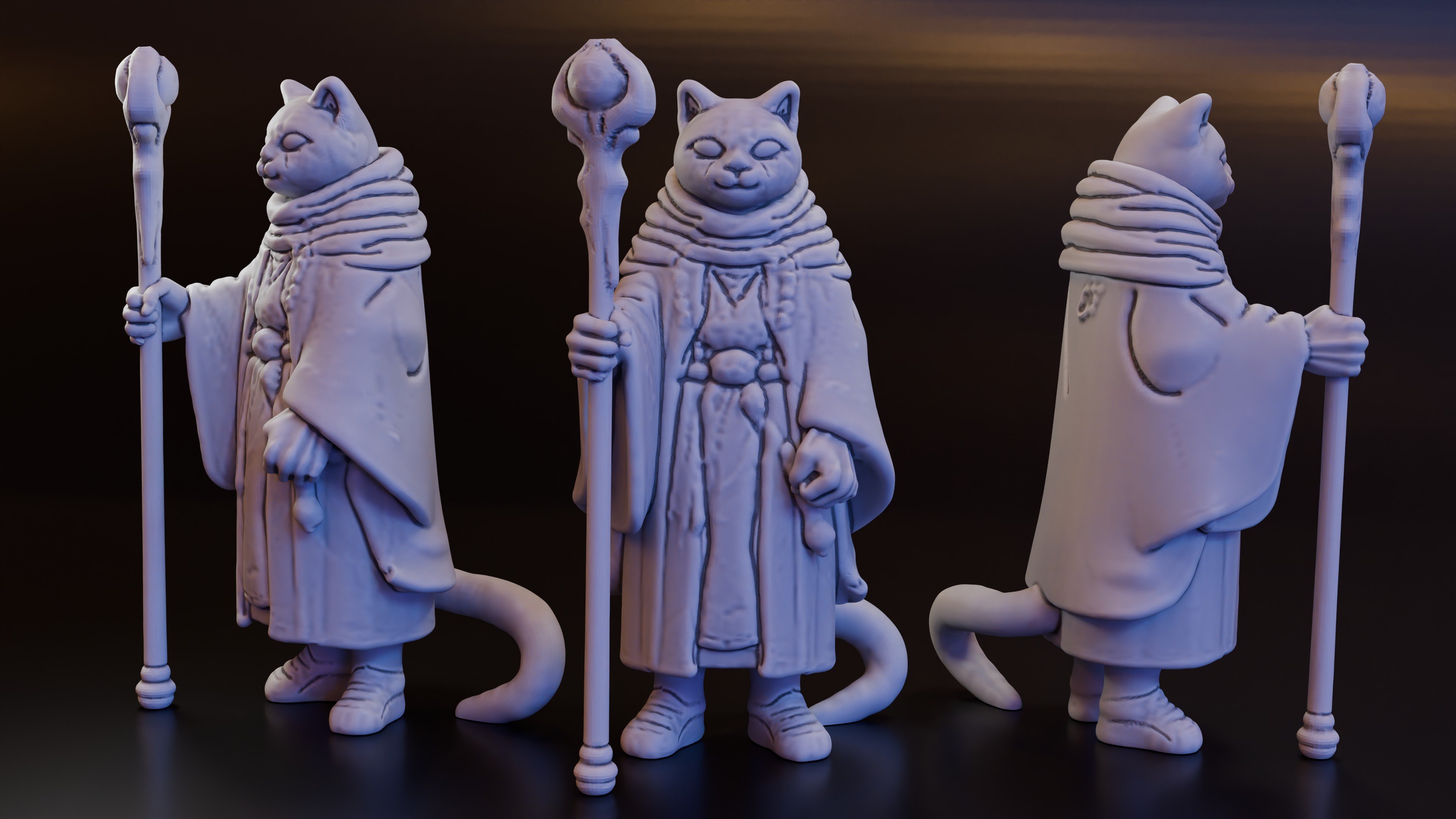 Tabaxi Wizard/Cleric (DND / TTRPG)