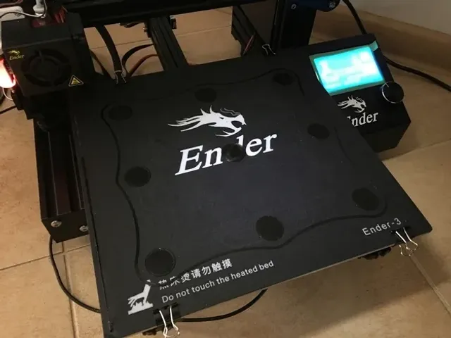 Bed leveling test - single layer discs for Ender 3