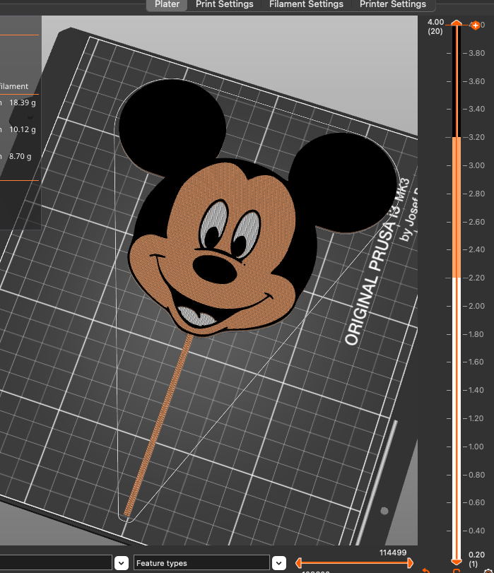 Mickey cake topper