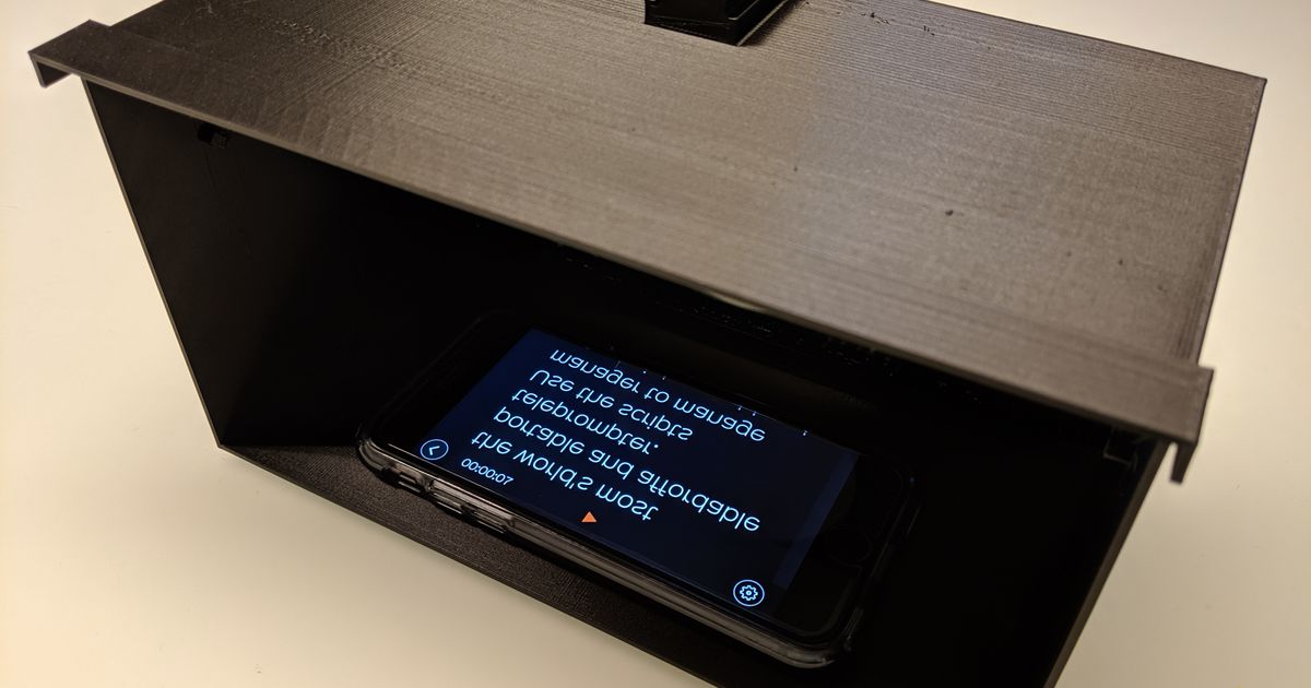 3D printed teleprompter with NATO rail mount V1 by Crosslink | Download