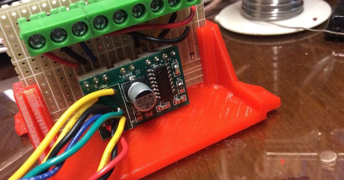 Upright Circuit Board Mount by kjoh Download free STL model