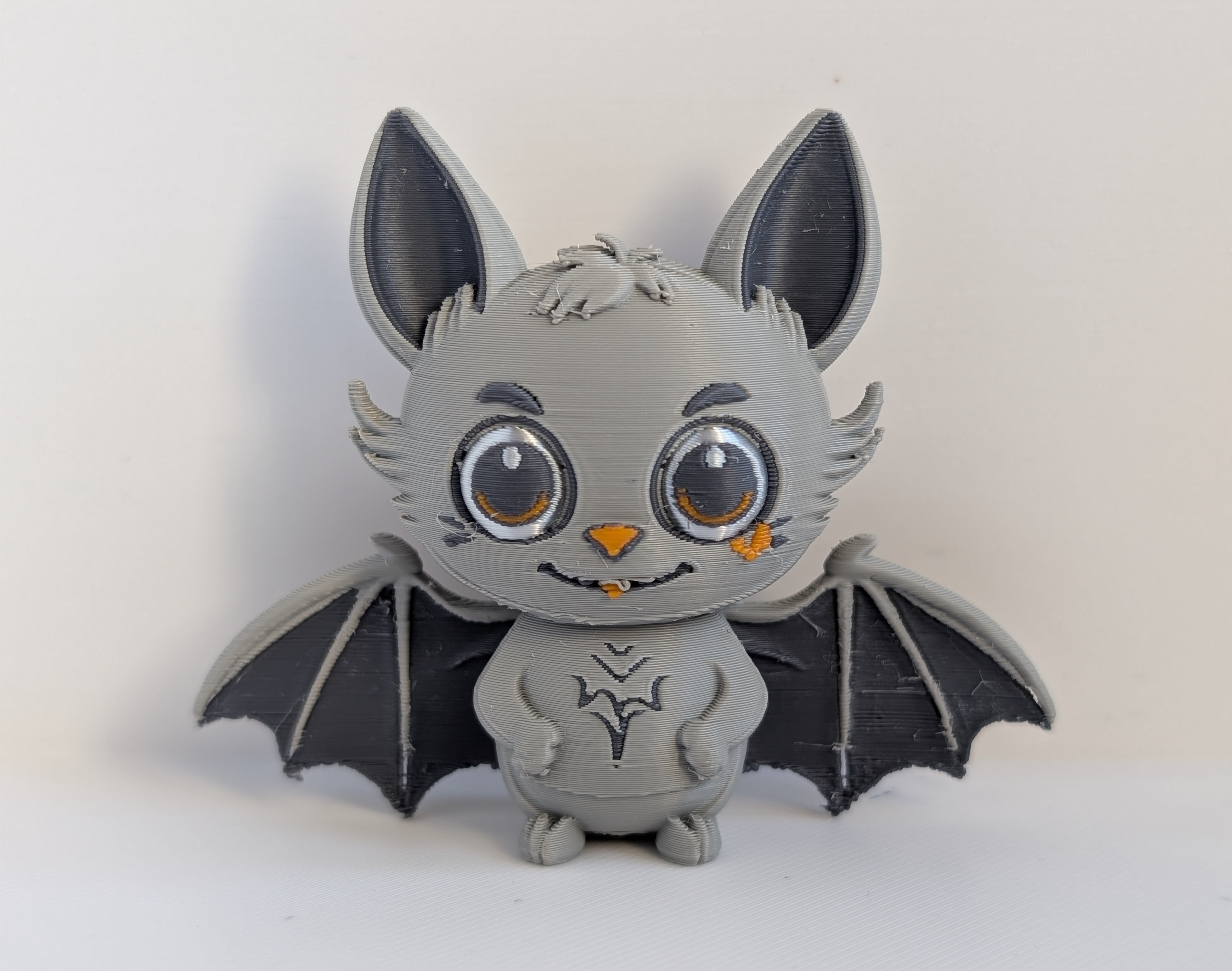 Cute Cartoon Bat – Color Figurine