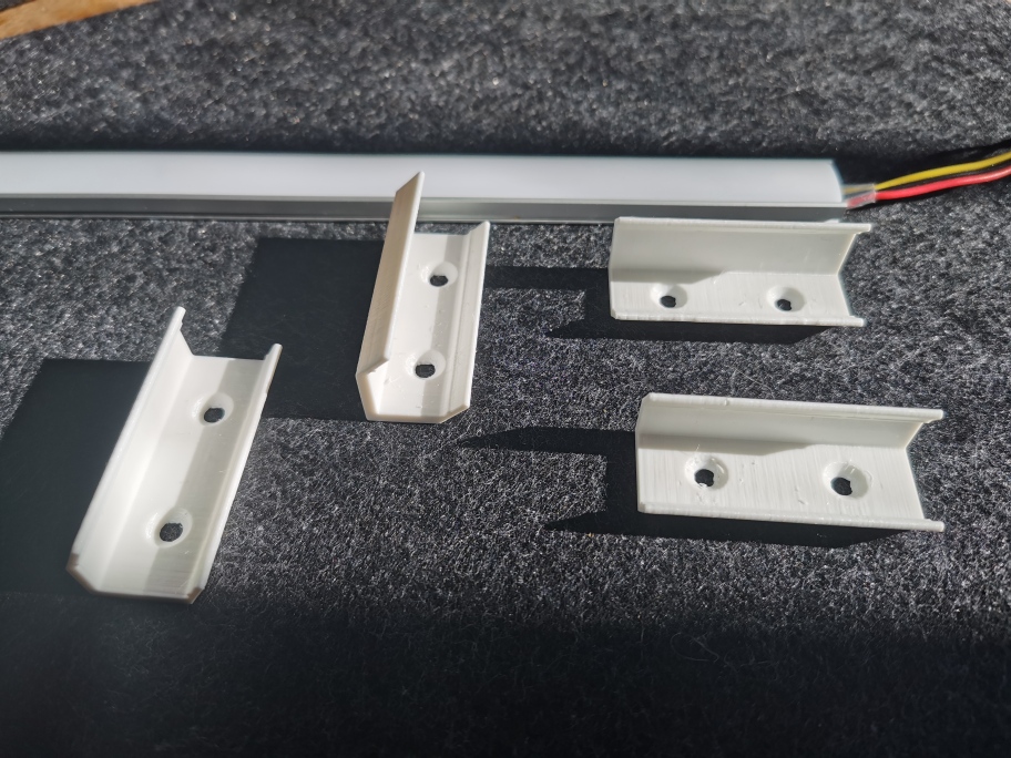 Fixation 20°/30°/45° for LED-Strip Aluminium Profile