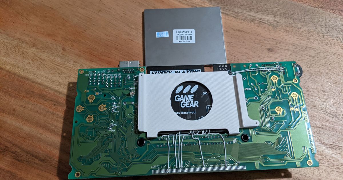 Game Gear LCD Frame & Gasket by LayerCake Download free STL model