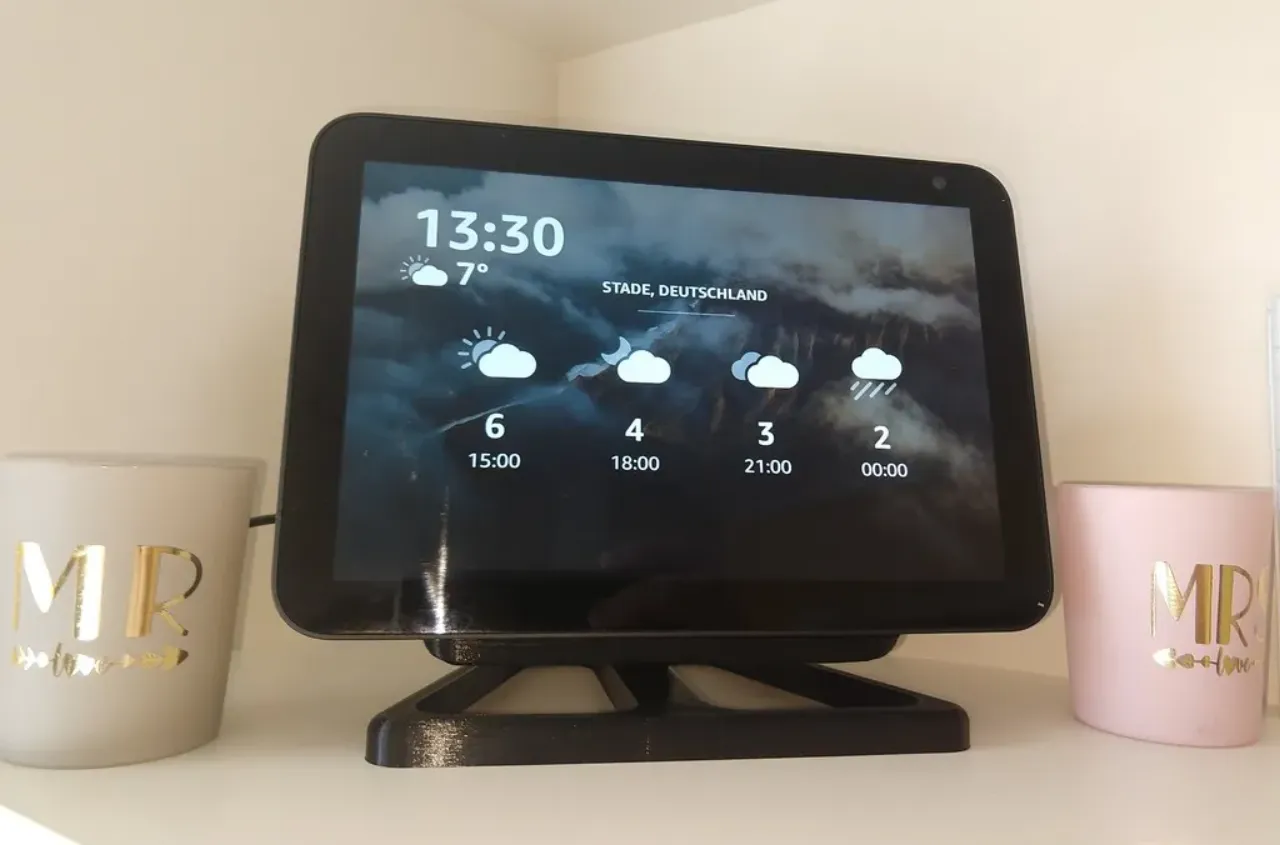 Echo Show 8 stand by waschbaerbauch75, Download free STL model