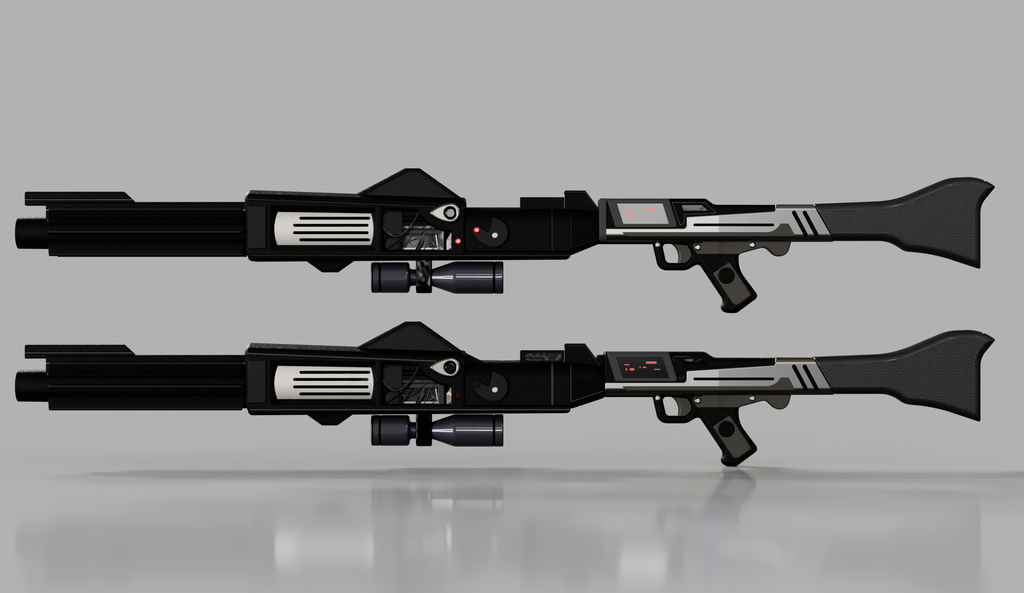Classic Battlefront 2 DC15A rifle for custom 12 inch 1:6 scale action figures