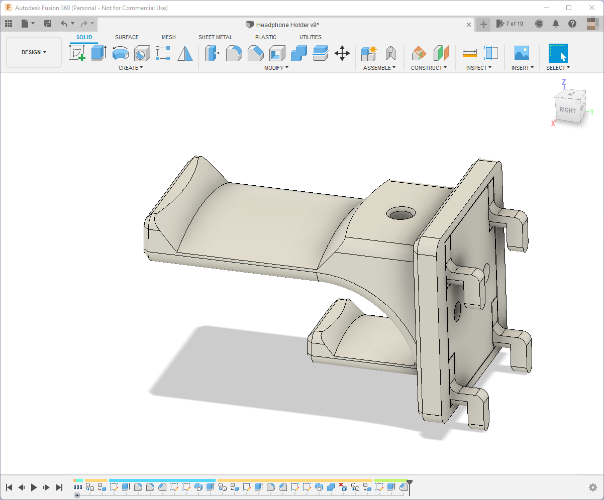 IKEA Skadis Headphone Holder by LayerCake Download free STL model