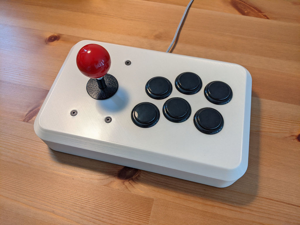 Arcade stick with Sanwa parts