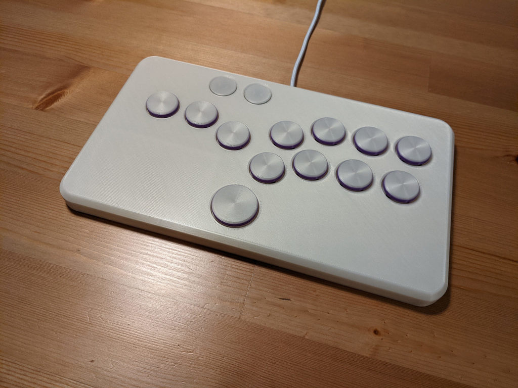 Slimbox: hitbox-layout low profile fightstick