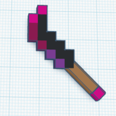 Miniatura 10 do modelo 3D Dummy 13 custom minecraft weapons