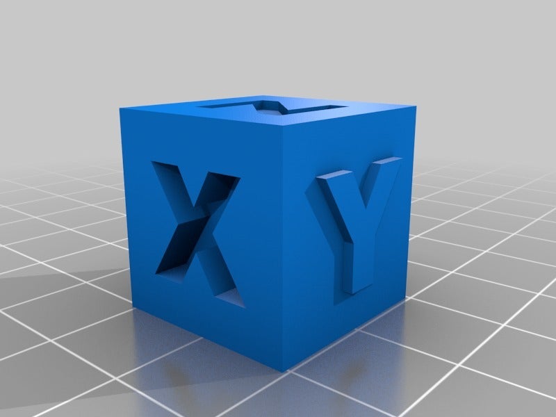 XYZ test and calibration cube par oopsitsaflame Téléchargez