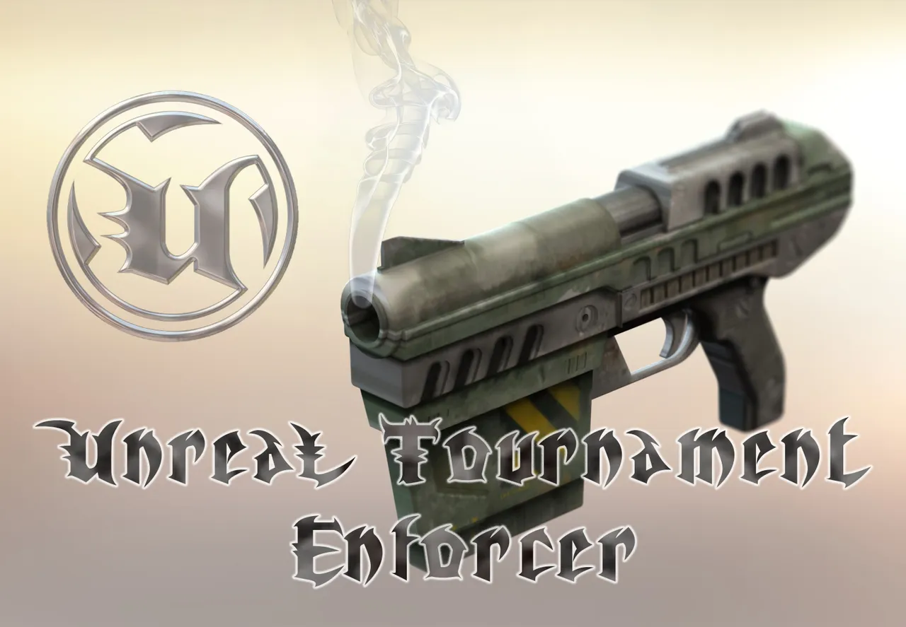 Unreal Tournament Enforcer Gun od autora Joppe, Stáhněte si zdarma STL  model