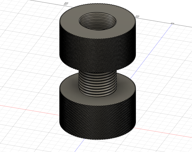 Nut and Both with Knurling