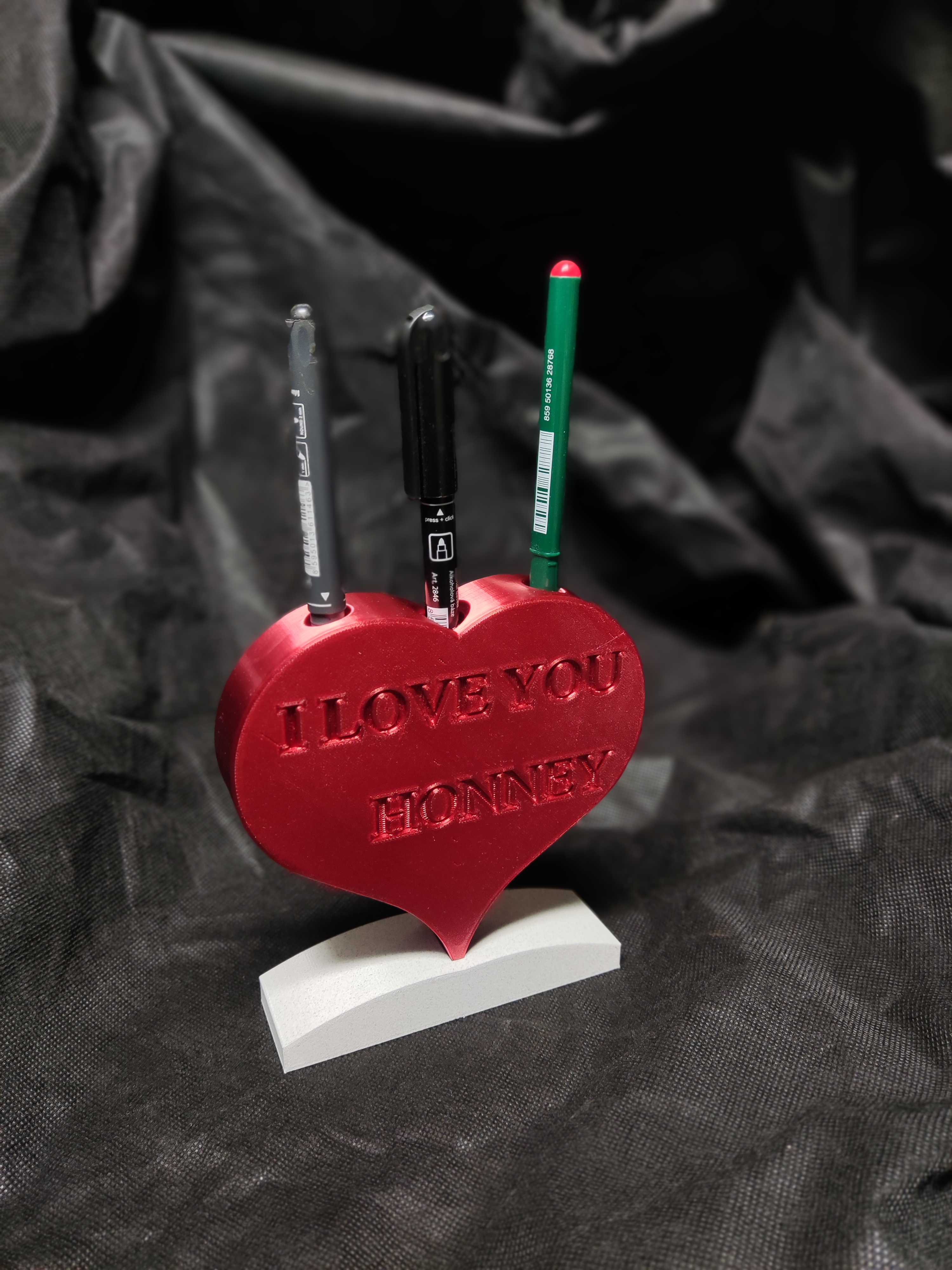 Love pencil holder