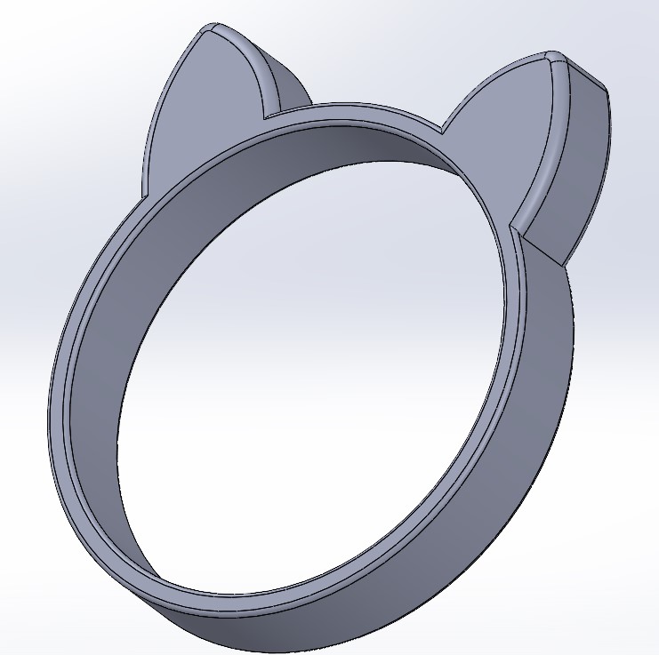Katzenring / Ring with Cat Ears
