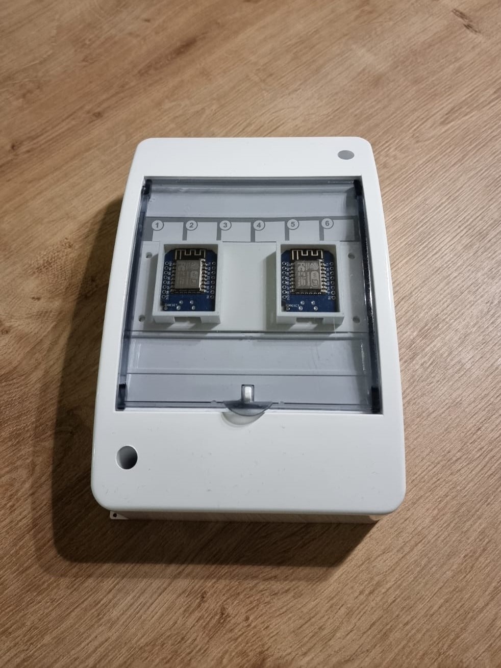 Double Wemos D1 Mini switch cabinet case