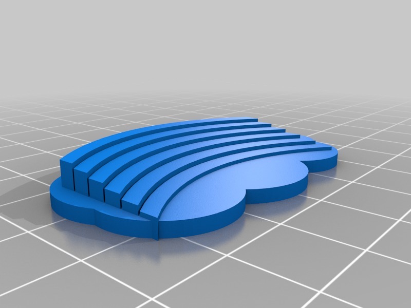 Miniatura 2 do modelo 3D Rainbow Keychain
