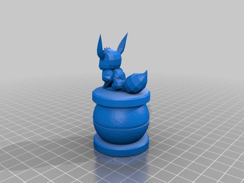 Miniatura 5 do modelo 3D Simple Pokemon Chess Set