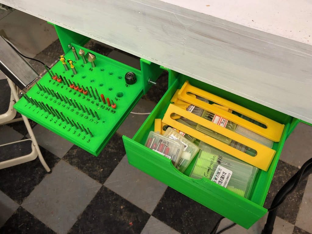 CNC Tool Mill Holder and Clamp Drawer