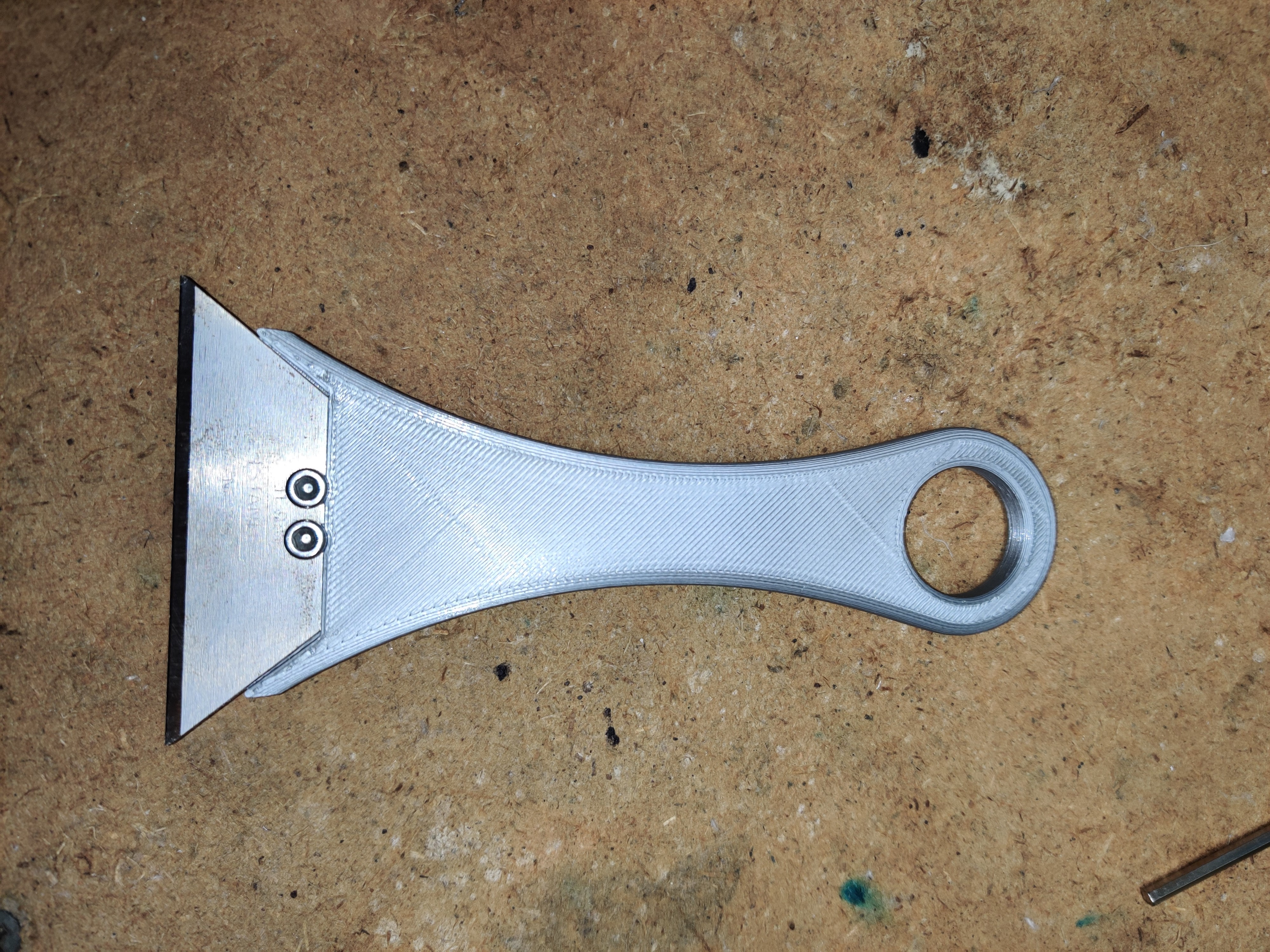 Bed Scraper w/ Replaceable Blades (Printed and Steel Blades) (Remix) — miniatura 2