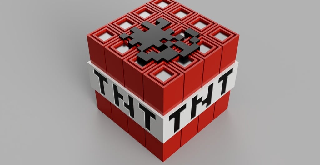 Miniatura 1 do modelo 3D Minecraft TNT Block