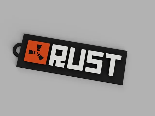 Rust Logo Keychain
