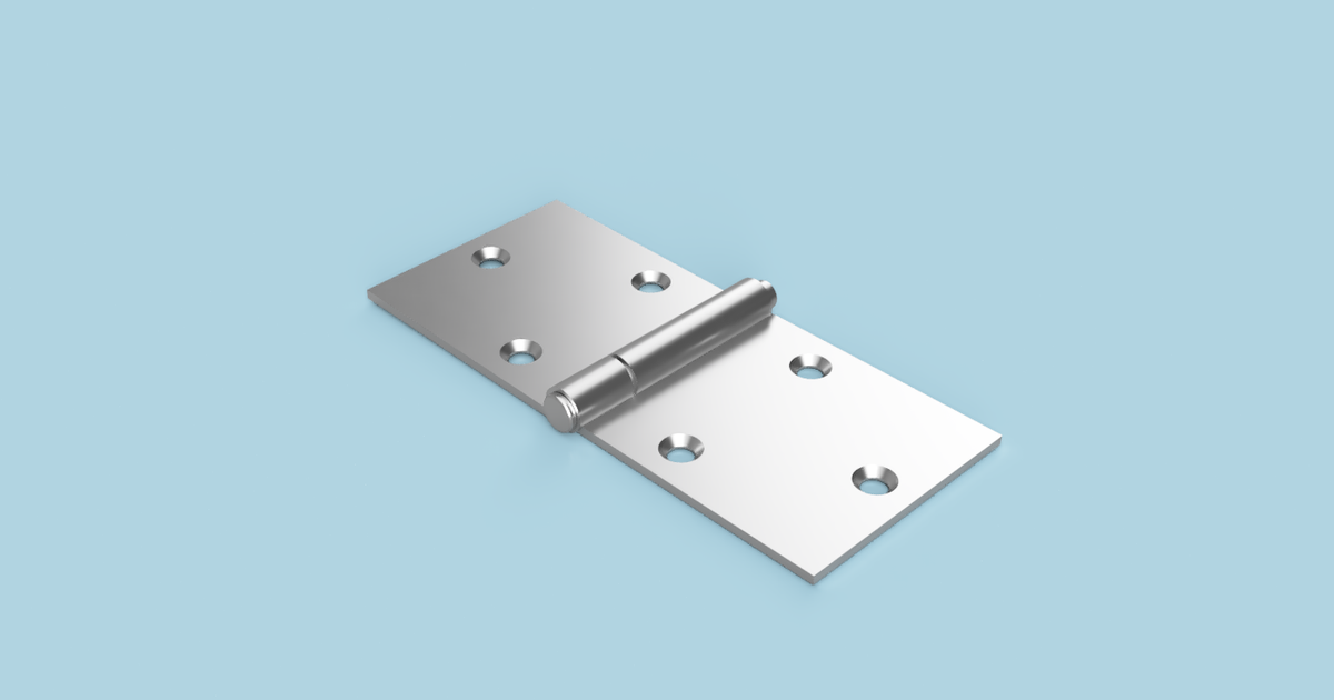 2Inch Back Flap Loose Pin Hinge For Theatre by TimW Download free STL