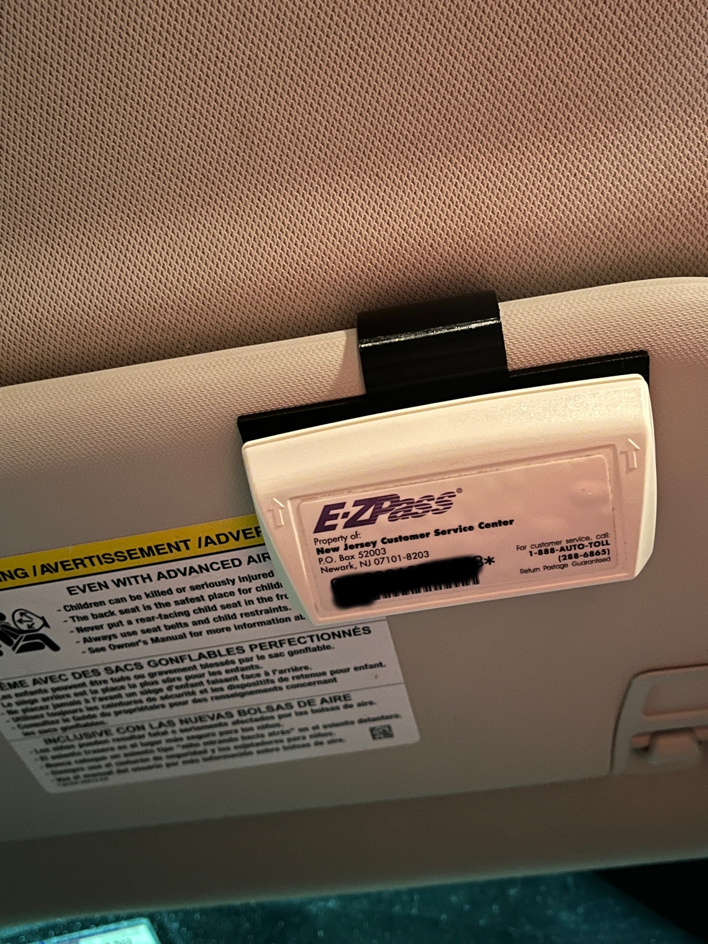 Ezpass Visor Clip/Mount by Gabriel Download free STL model