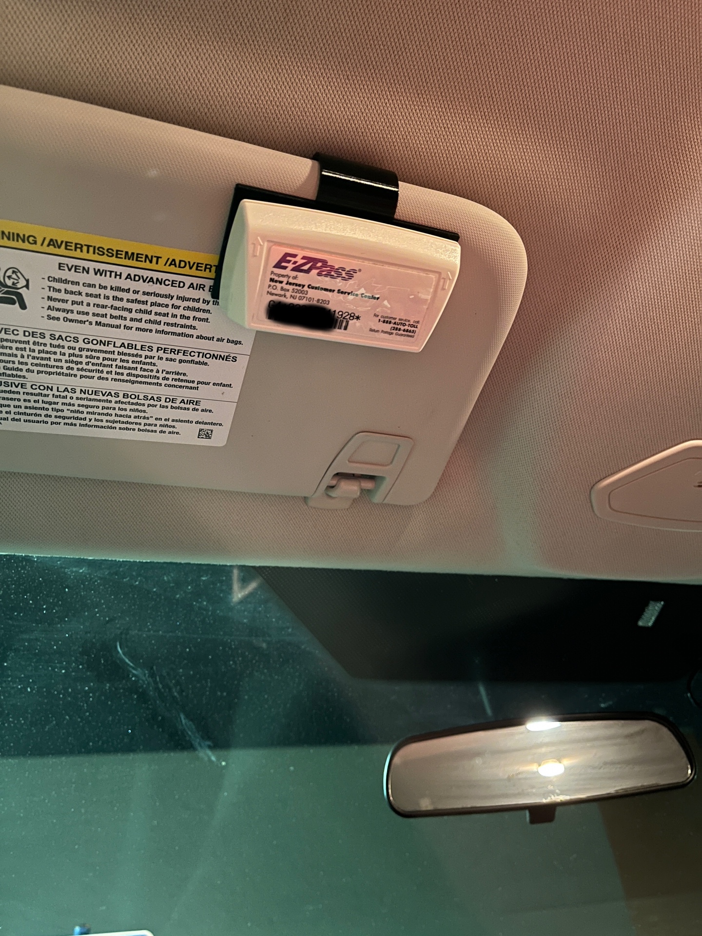 Ezpass Visor Clip/Mount