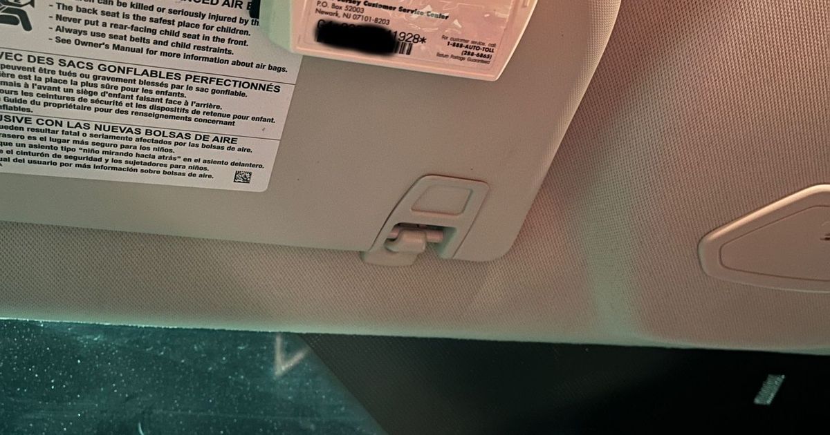 Ezpass Visor Clip/Mount by Gabriel Download free STL model