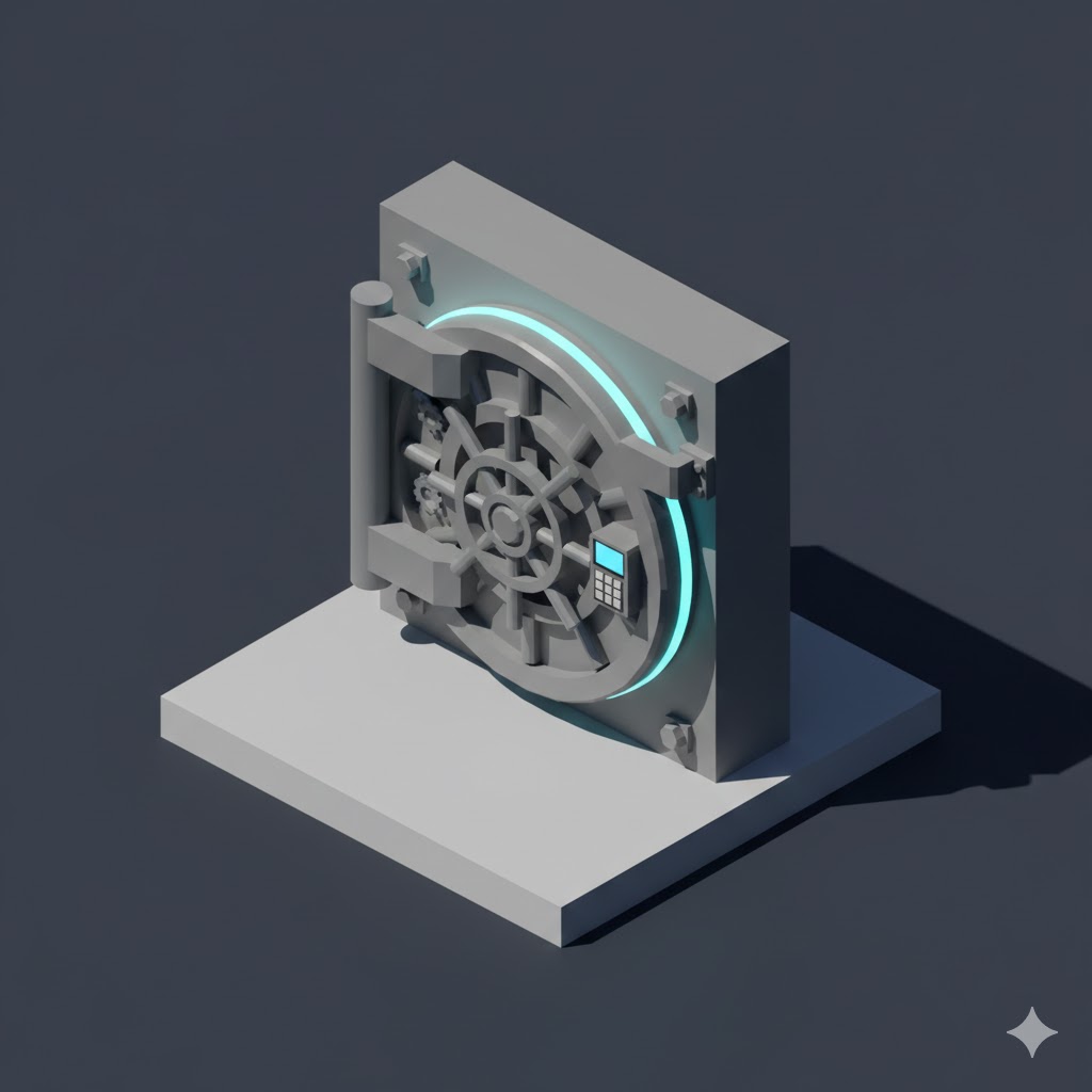 Low Poly Bank Vault Door