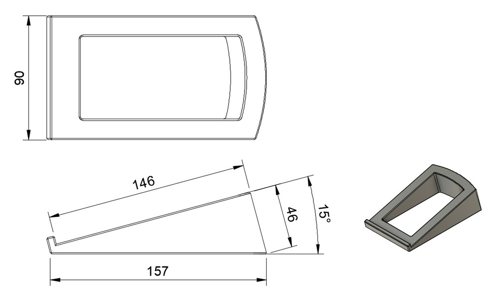 Miniatura 4 do modelo 3D Desk Speaker Stand