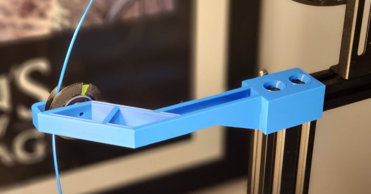 Ender 3 Top Rail Filament Guide by Pinniped Download free STL model