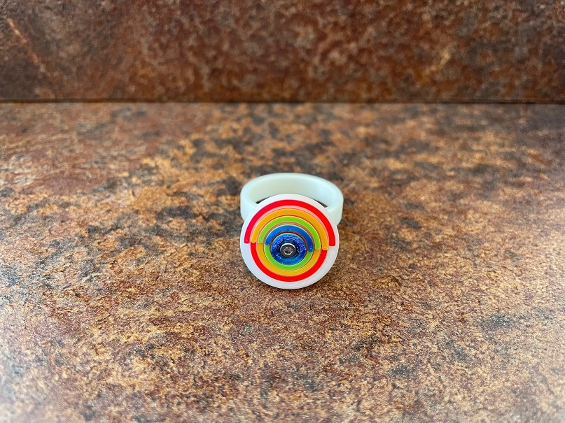 Miniatura 2 do modelo 3D Rainbow Spinner Ring - Regenbogen Spinner Ring