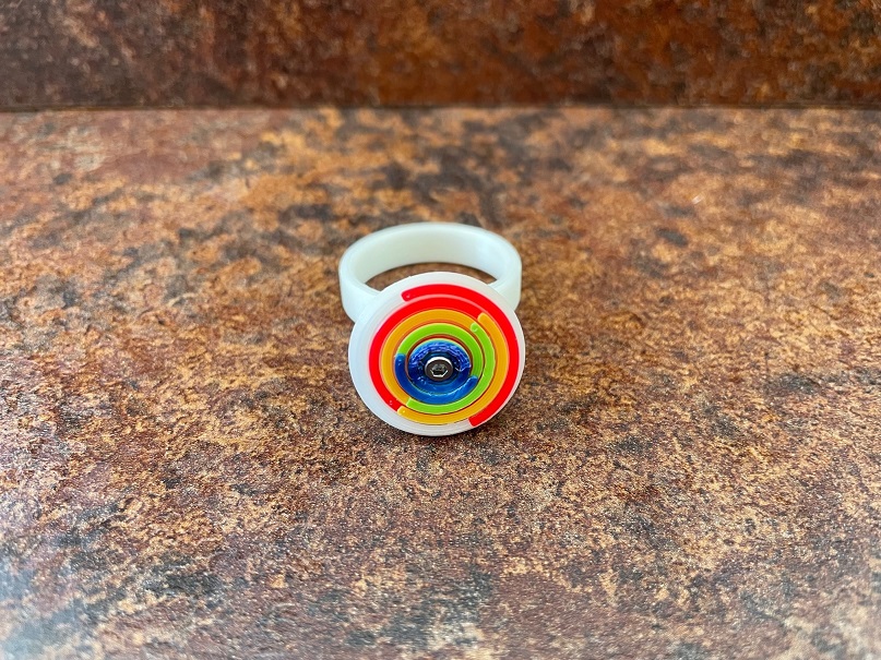 Miniatura 3 do modelo 3D Rainbow Spinner Ring - Regenbogen Spinner Ring