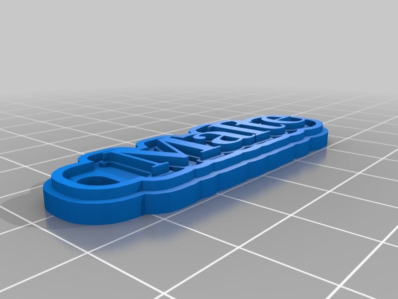 My Customized Multiline Tag or Keychain Malte