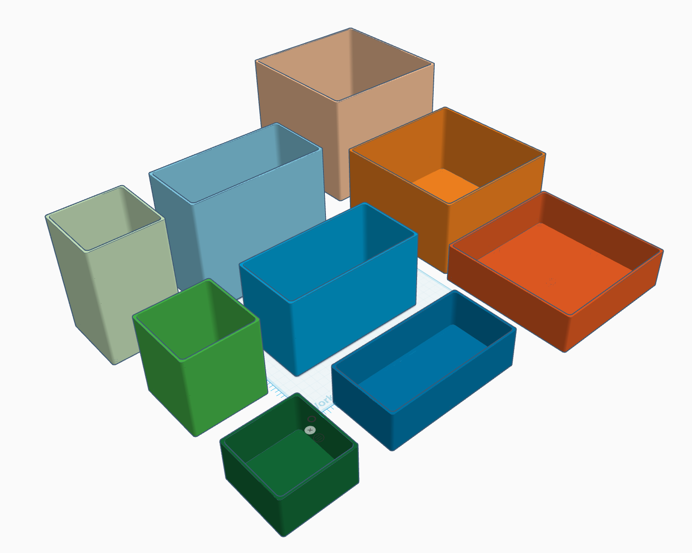 Simple stackable boxes (with lids)