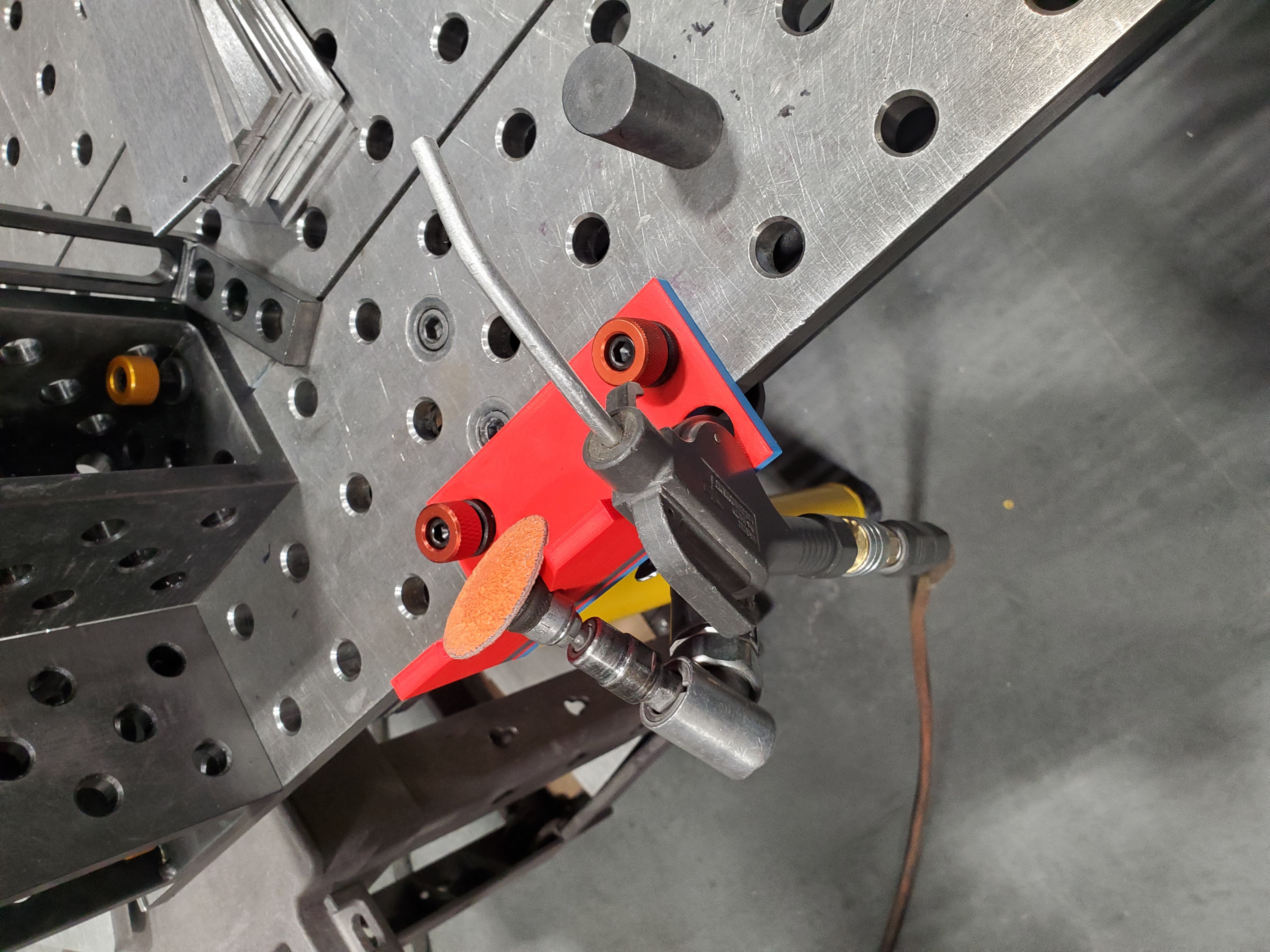 Simple air grinder holder