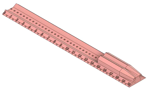 pencil holder with ruler