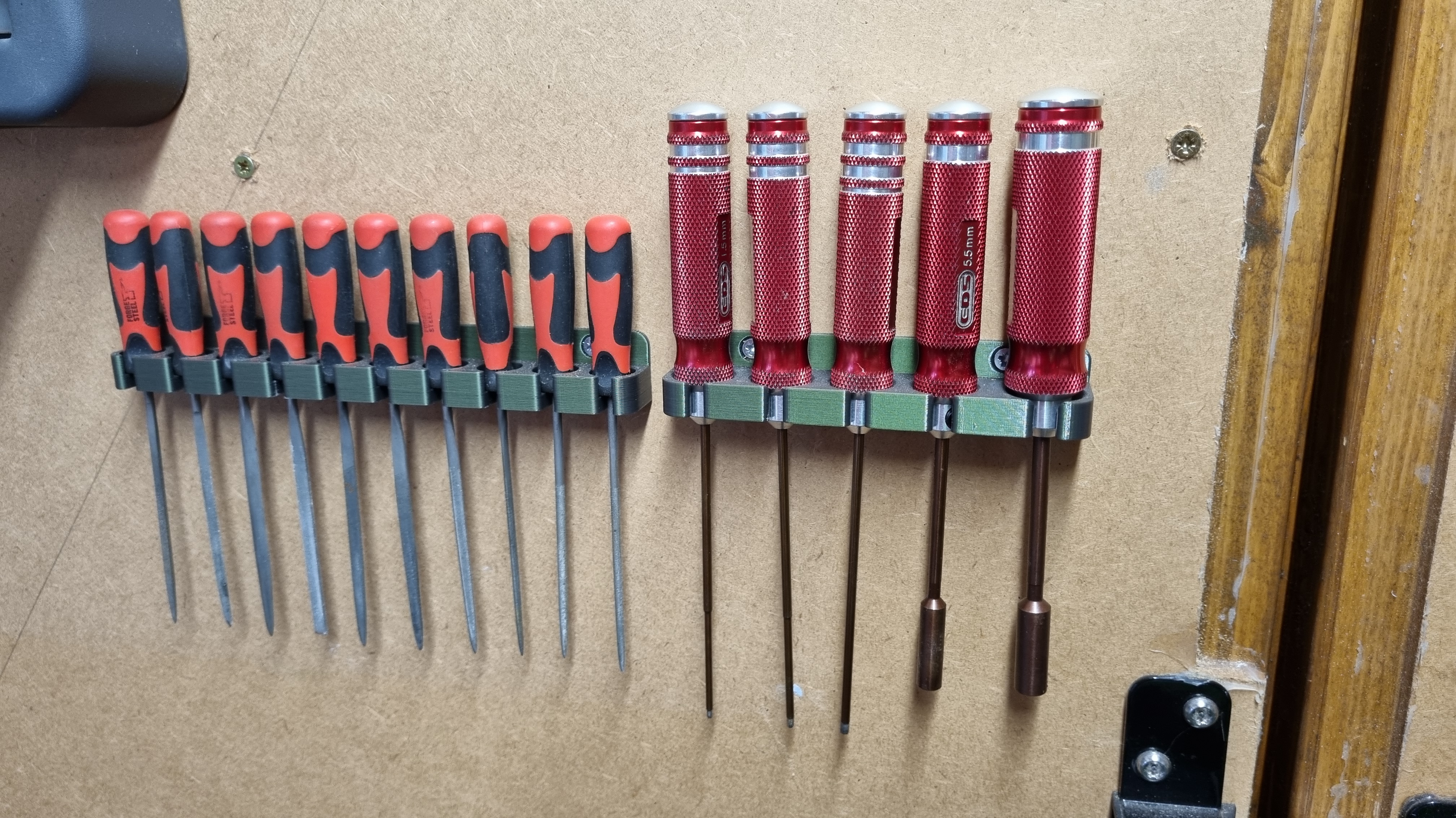 Fine files and RC tools holder
