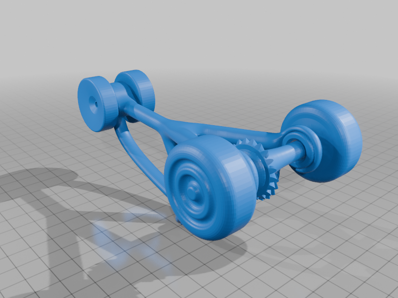 Popster – 反弹怪客｜Rubber Band Powered Car (PLA + Screws, Support Required)