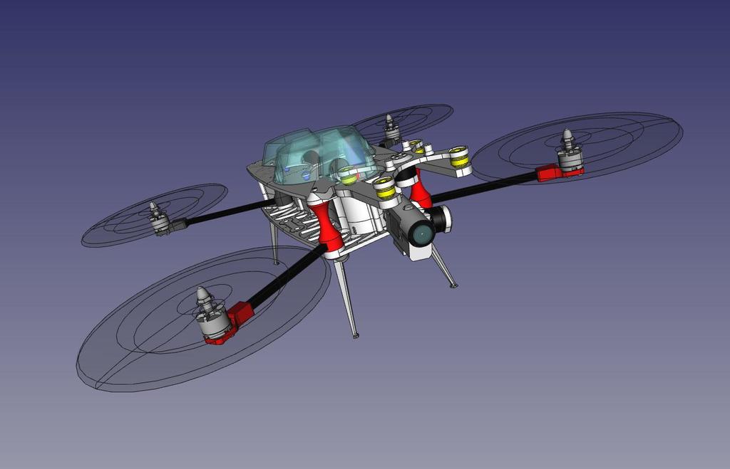 Foldable quadcopter FPV