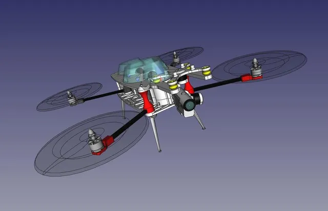 Foldable quadcopter FPV
