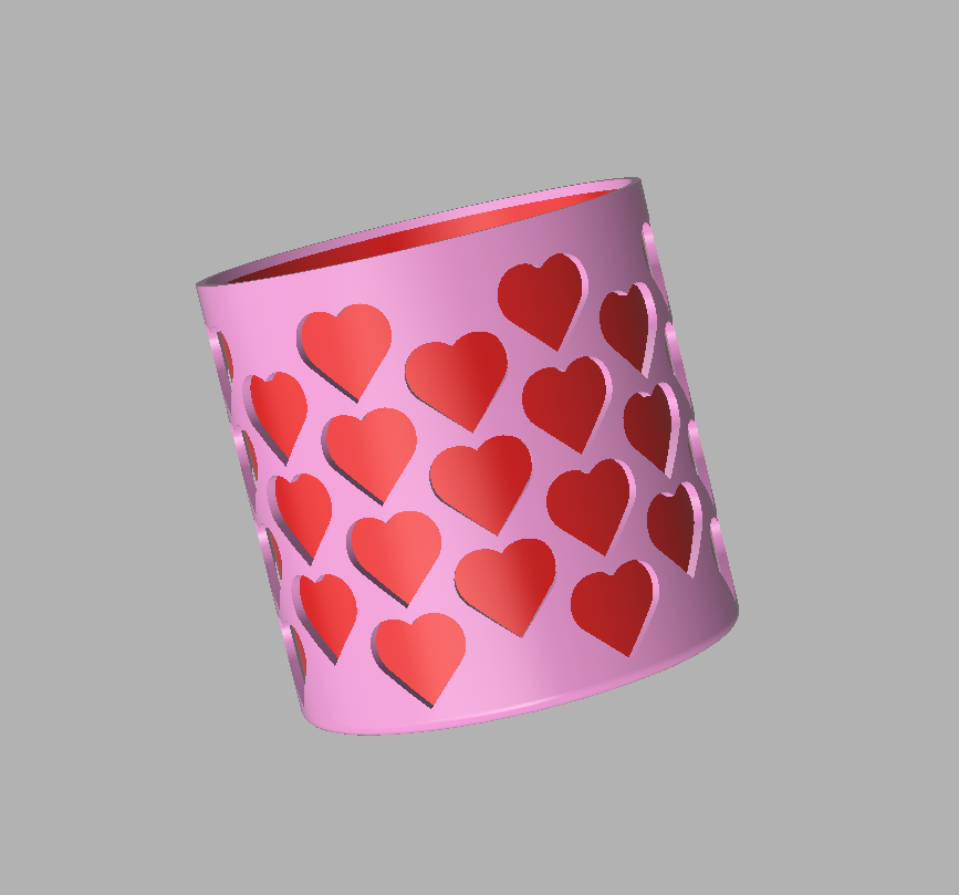 Dollar Store Heart Cup Thing