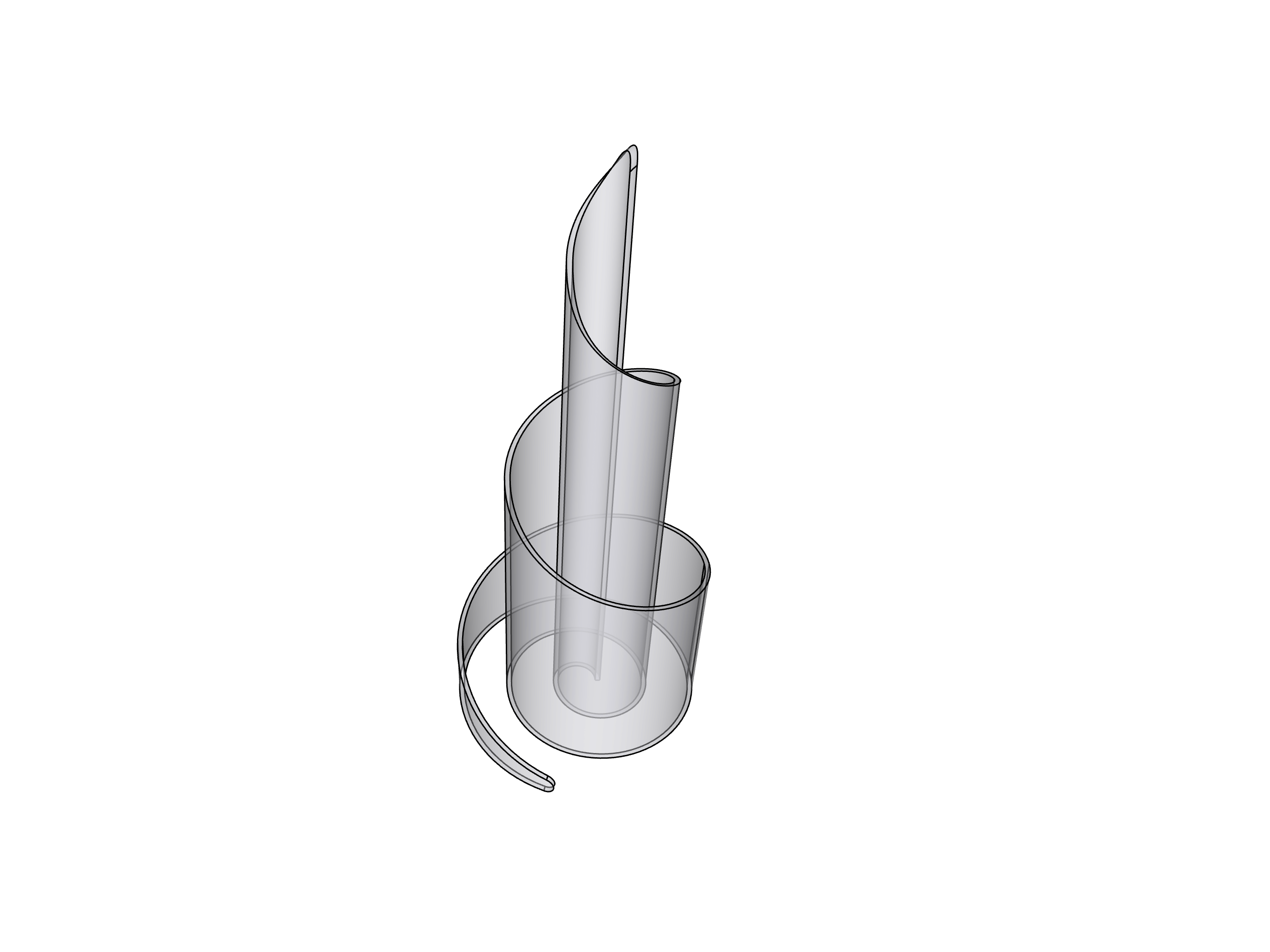 Twisted Spiral Decorative Vase