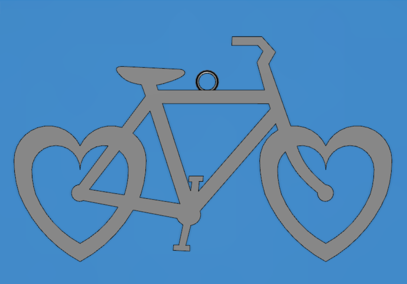 Love Bike Necklace