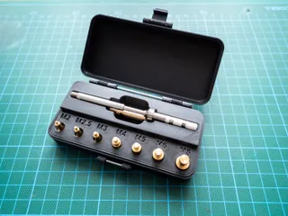 Box for Ruthex soldering iron heat-set insert accessories